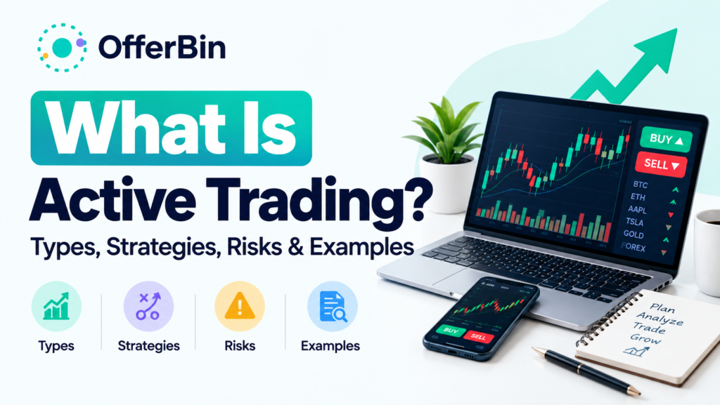 What Is Active Trading? Types, Strategies, Risks & Examples-Featured image
