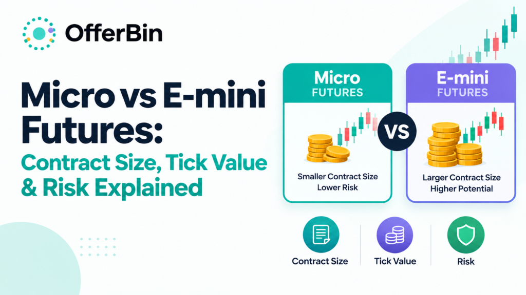 Micro vs E-mini Futures: Contract Size, Tick Value & Risk Explained-Featured image