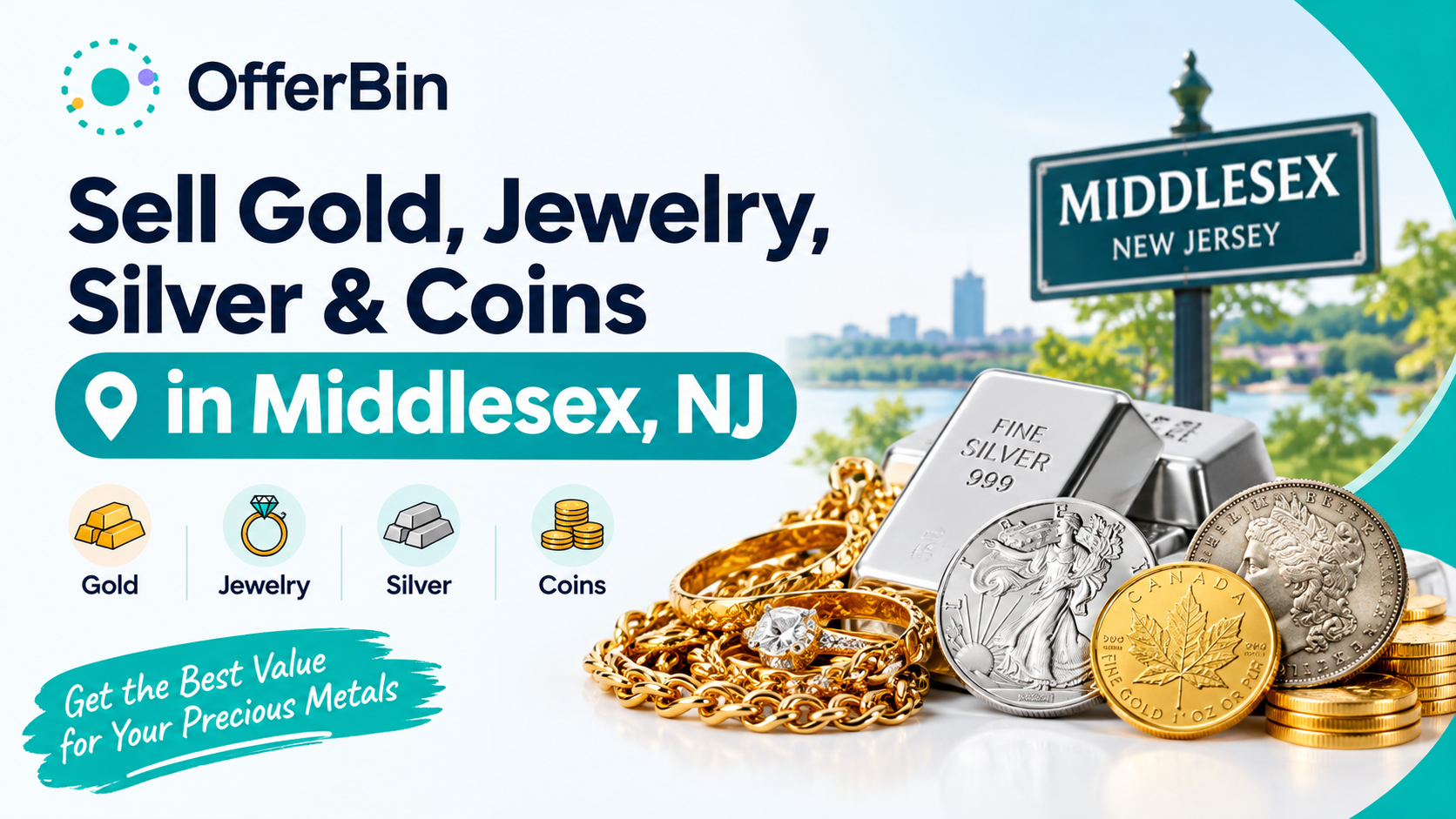 Sell Gold, Jewelry, Silver & Coins in Middlesex, NJ