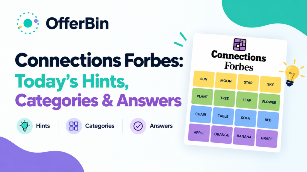 Connections Forbes: Today’s Hints, Categories & Answers
